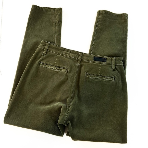 Adriano Goldschmied Green Corduroy Straight Leg Trouser Pants Womens 27 Caden - Picture 7 of 7